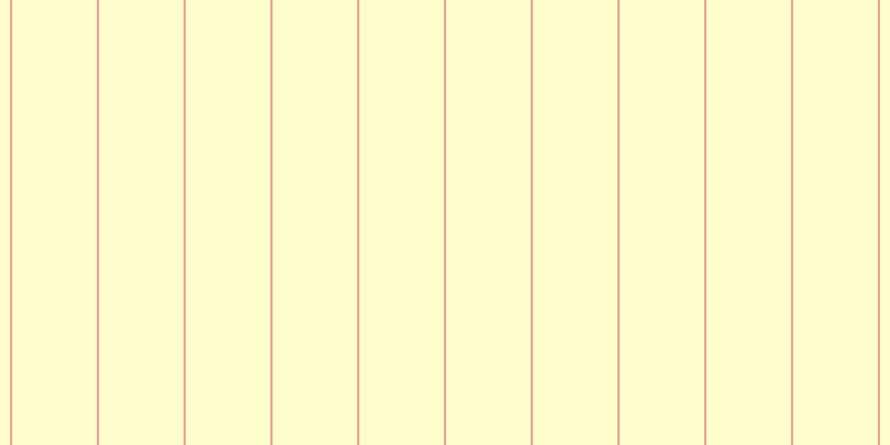 #fffa34 (25%), #eba393 vertical lines, two pixels wide, seventy-six pixels apart