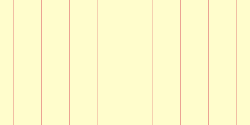 #fffa34 (25%), #eba393 vertical lines, two pixels wide, eighty-seven pixels apart