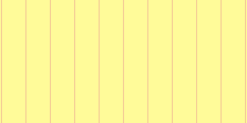 #fffa34 (50%), #eba393 vertical lines, two pixels wide, seventy-seven pixels apart