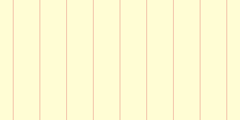 #fffa55 (25%), #eba393 vertical lines, two pixels wide, eighty-seven pixels apart