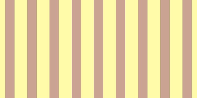 #fffa55 (50%), #caa393 vertical lines, thirty-eight pixels wide, fifty-two pixels apart