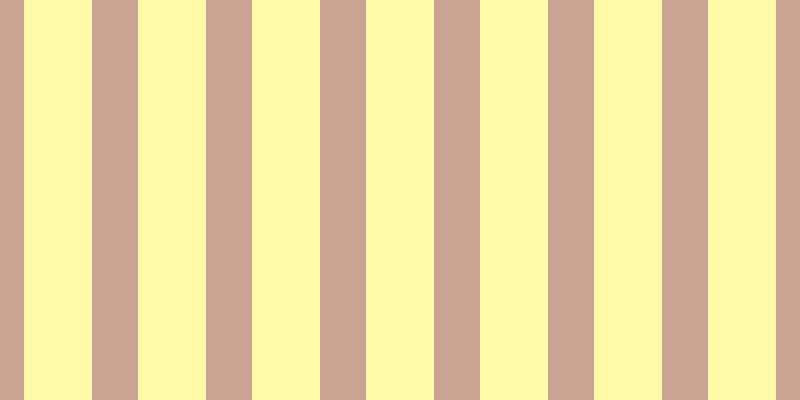 #fffa55 (50%), #caa393 vertical lines, forty-six pixels wide, sixty-eight pixels apart