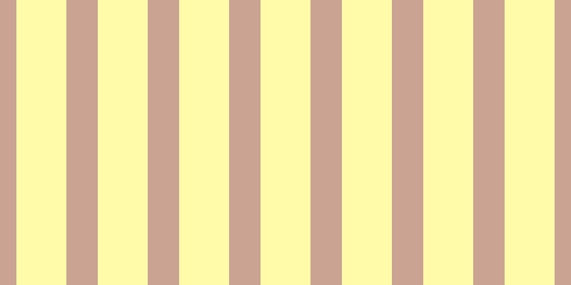 #fffa55 (50%), #caa393 vertical lines, forty-four pixels wide, seventy pixels apart