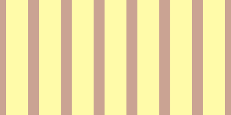 #fffa55 (50%), #caa393 vertical lines, thirty-eight pixels wide, seventy-six pixels apart