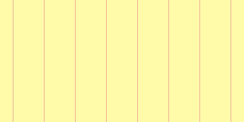 #fffa55 (50%), #eba393 vertical lines, two pixels wide, one hundred pixels apart