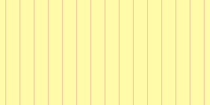 #fffa55 (50%), #eba393 vertical lines, two pixels wide, fifty-two pixels apart