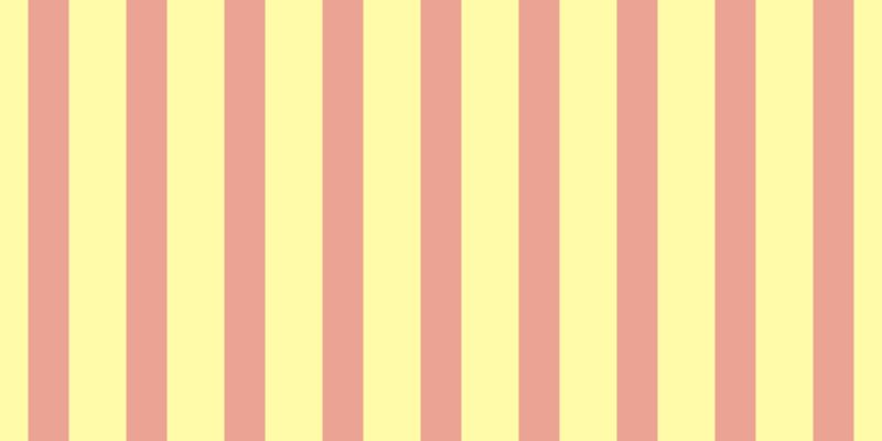 #fffa55 (50%), #eba393 vertical lines, thirty-seven pixels wide, fifty-two pixels apart