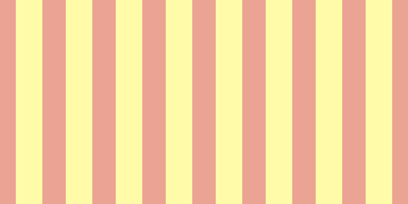 #fffa55 (50%), #eba393 vertical lines, forty-six pixels wide, fifty-two pixels apart