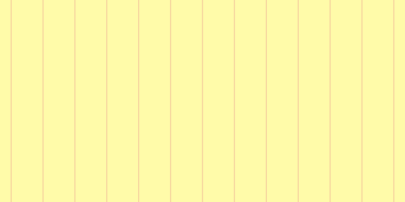 #fffa55 (50%), #eba393 vertical lines, one pixels wide, sixty-two pixels apart