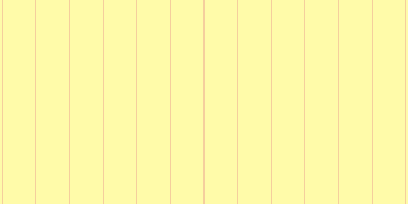 #fffa55 (50%), #eba393 vertical lines, one pixels wide, sixty-five pixels apart