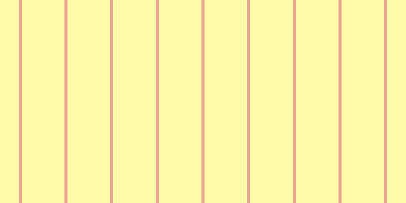 #fffa55 (50%), #eba393 vertical lines, six pixels wide, eighty-four pixels apart
