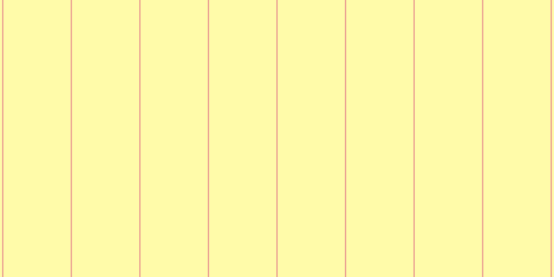 #fffa55 (50%), #eba393 vertical lines, two pixels wide, ninety-seven pixels apart