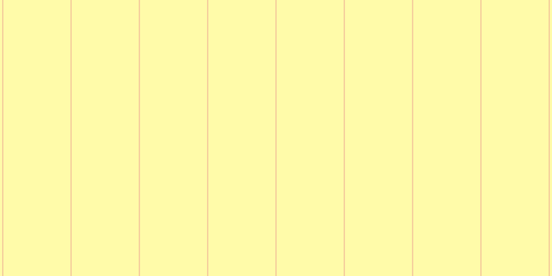 #fffa55 (50%), #eba393 vertical lines, one pixels wide, ninety-eight pixels apart