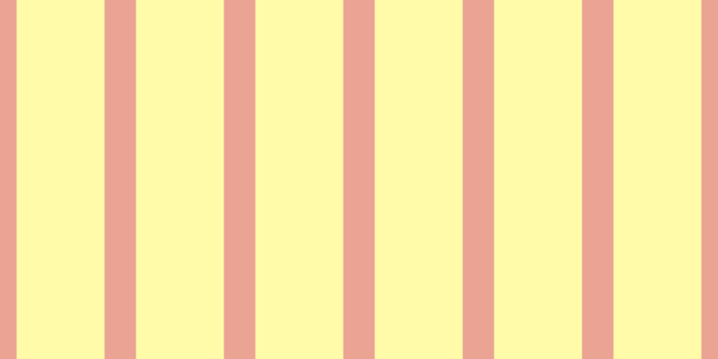 #fffa55 (50%), #eba393 vertical lines, thirty-five pixels wide, ninety-eight pixels apart