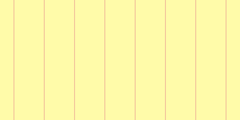 #fffa55 (50%), #eba393 vertical lines, two pixels wide, ninety-nine pixels apart