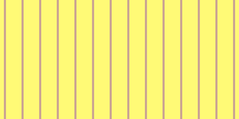 #fffa76, #caa393 vertical lines, seven pixels wide, fifty-two pixels apart