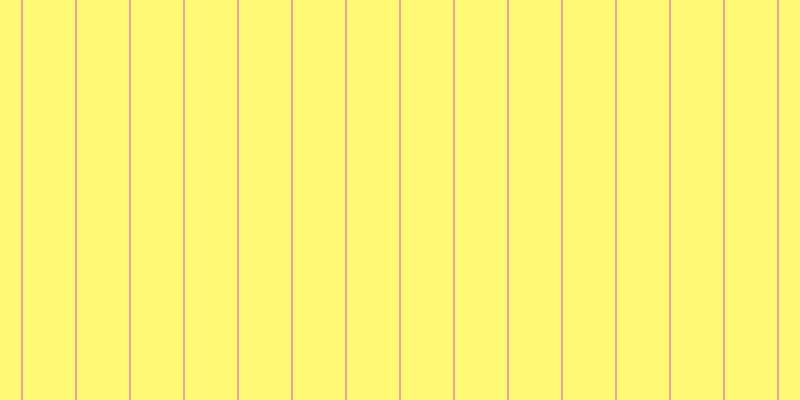 #fffa76, #eba393 vertical lines, two pixels wide, fifty-two pixels apart