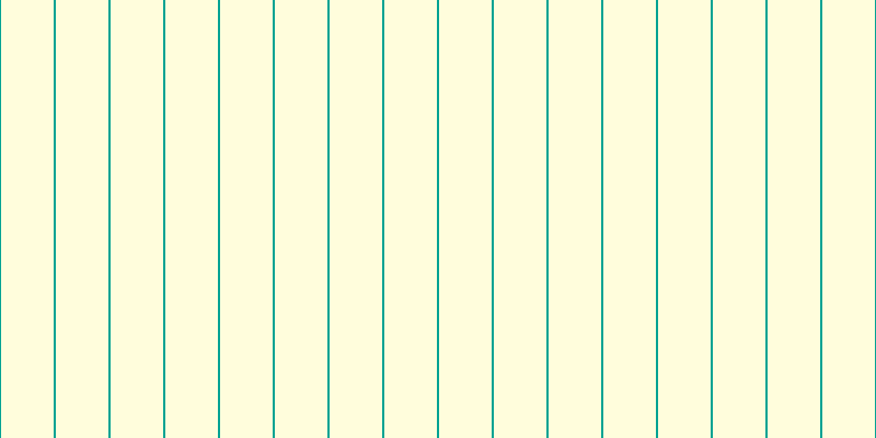 #fffa76 (25%), #04a393 vertical lines, two pixels wide, forty-eight pixels apart