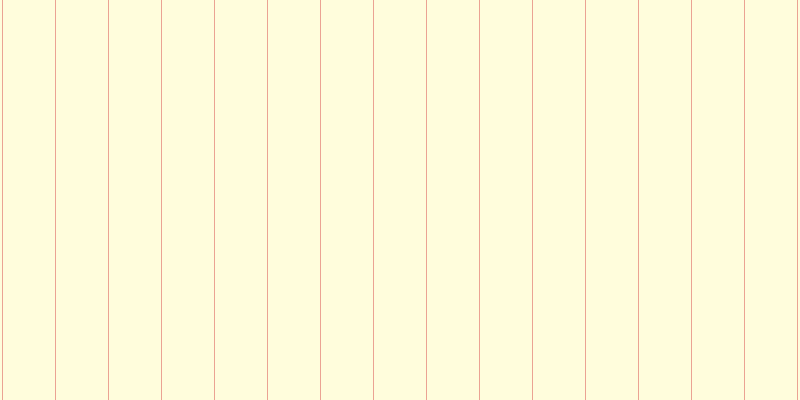 #fffa76 (25%), #eba393 vertical lines, one pixels wide, fifty-two pixels apart