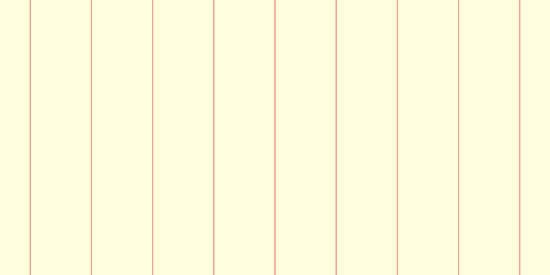 #fffa76 (25%), #eba393 vertical lines, two pixels wide, eighty-seven pixels apart