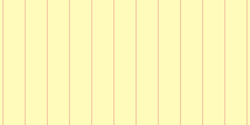 #fffa76 (50%), #eba393 vertical lines, two pixels wide, sixty-nine pixels apart