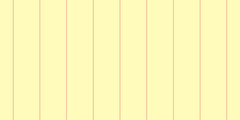 #fffa76 (50%), #eba393 vertical lines, two pixels wide, eighty-seven pixels apart
