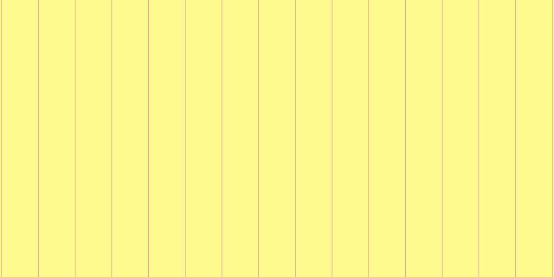 #fffa8d, #eba393 vertical lines, one pixels wide, fifty-two pixels apart