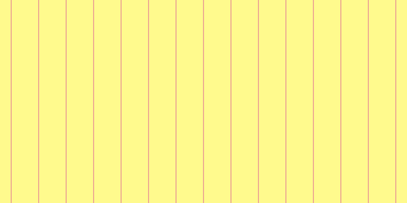 #fffa8d, #eba393 vertical lines, two pixels wide, fifty-two pixels apart