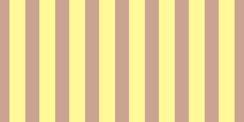 #fffa97, #caa393 vertical lines, forty-six pixels wide, fifty-two pixels apart