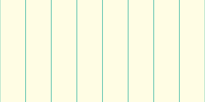 #fffa97 (25%), #04a393 vertical lines, two pixels wide, ninety-eight pixels apart