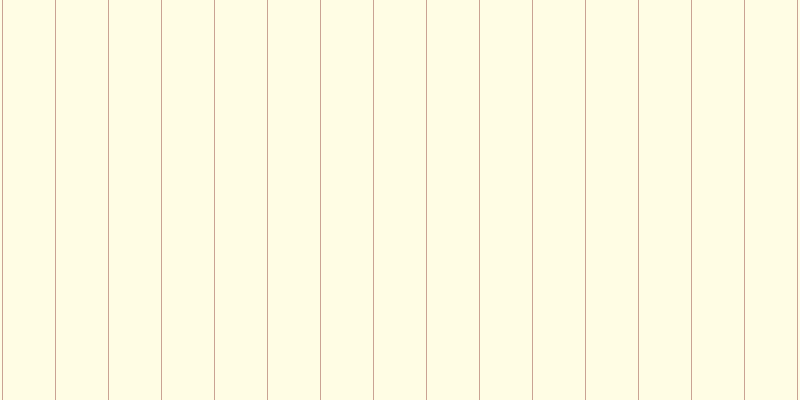 #fffa97 (25%), #caa393 vertical lines, one pixels wide, fifty-two pixels apart