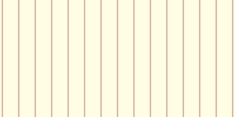 #fffa97 (25%), #caa393 vertical lines, four pixels wide, fifty-two pixels apart