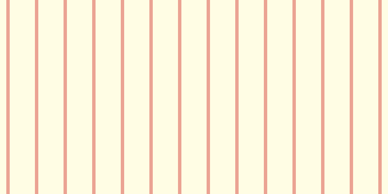 #fffa97 (25%), #eba393 vertical lines, seven pixels wide, fifty-two pixels apart