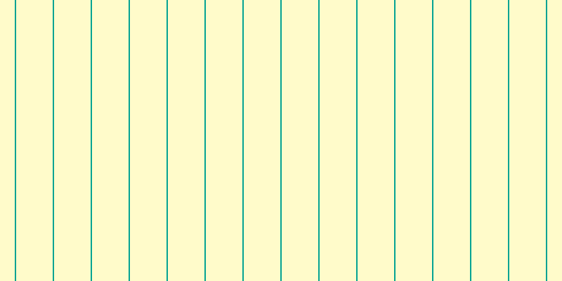 #fffa97 (50%), #04a393 vertical lines, two pixels wide, fifty-two pixels apart