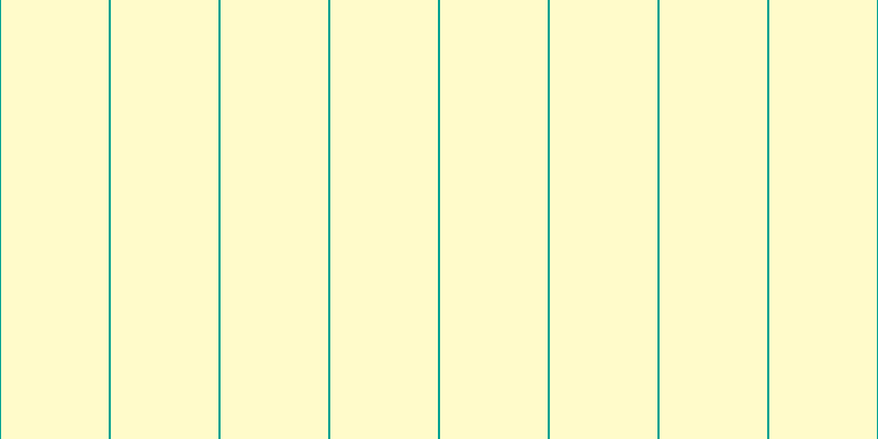 #fffa97 (50%), #04a393 vertical lines, two pixels wide, ninety-eight pixels apart