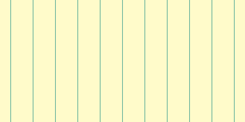 #fffa97 (50%), #46a393 vertical lines, two pixels wide, seventy-one pixels apart