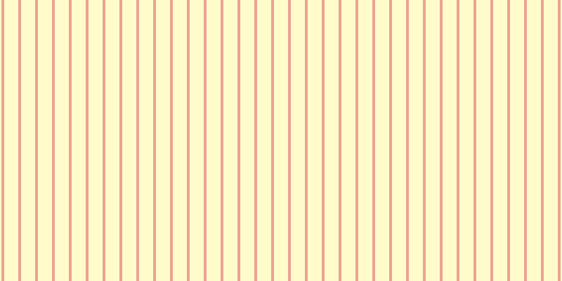#fffa97 (50%), #eba393 vertical lines, four pixels wide, twenty pixels apart