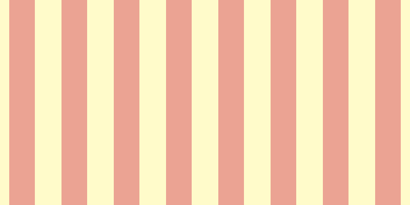 #fffa97 (50%), #eba393 vertical lines, fifty pixels wide, fifty-two pixels apart