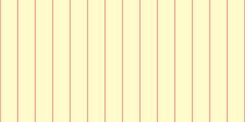 #fffa97 (50%), #eba393 vertical lines, four pixels wide, fifty-three pixels apart