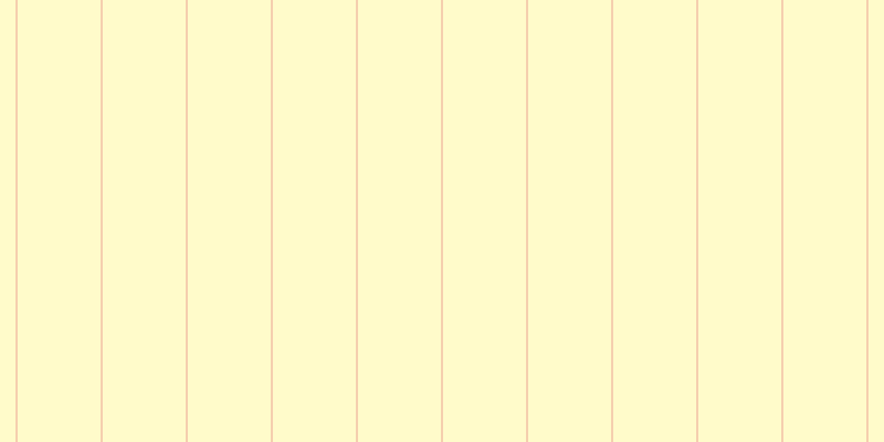 #fffa97 (50%), #eba393 vertical lines, one pixels wide, seventy-six pixels apart