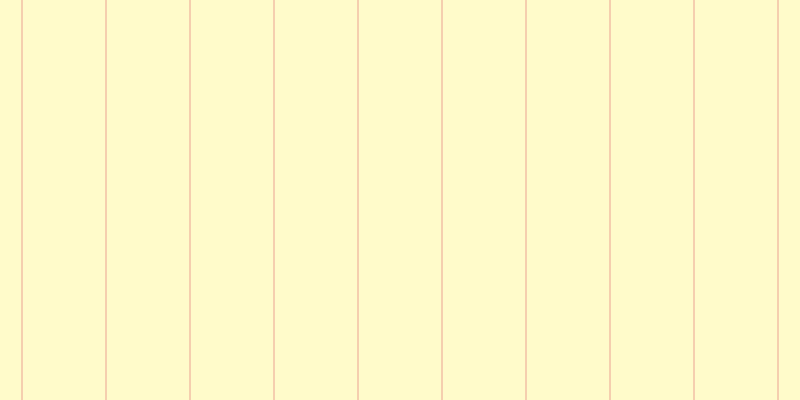 #fffa97 (50%), #eba393 vertical lines, one pixels wide, eighty-three pixels apart