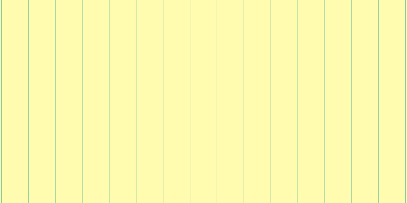 #fffa97 (75%), #25a393 vertical lines, one pixels wide, fifty-two pixels apart