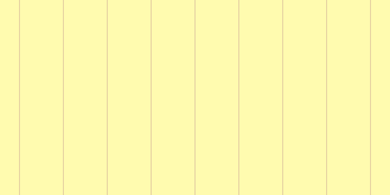 #fffa97 (75%), #caa393 vertical lines, one pixels wide, eighty-nine pixels apart