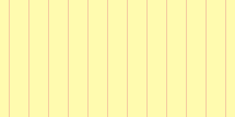 #fffa97 (75%), #eba393 vertical lines, two pixels wide, sixty-five pixels apart