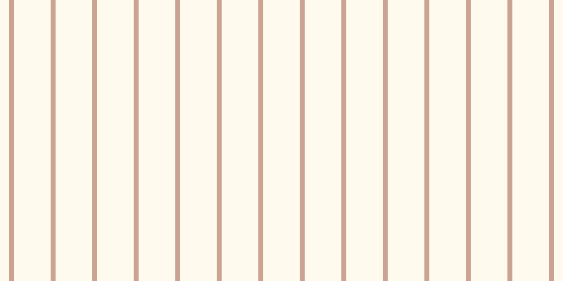 #fffaee, #caa393 vertical lines, seven pixels wide, fifty-two pixels apart