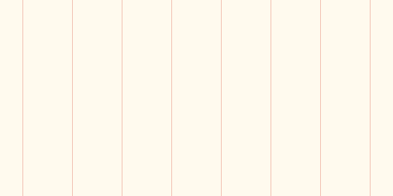#fffaee, #eba393 vertical lines, one pixels wide, one hundred pixels apart