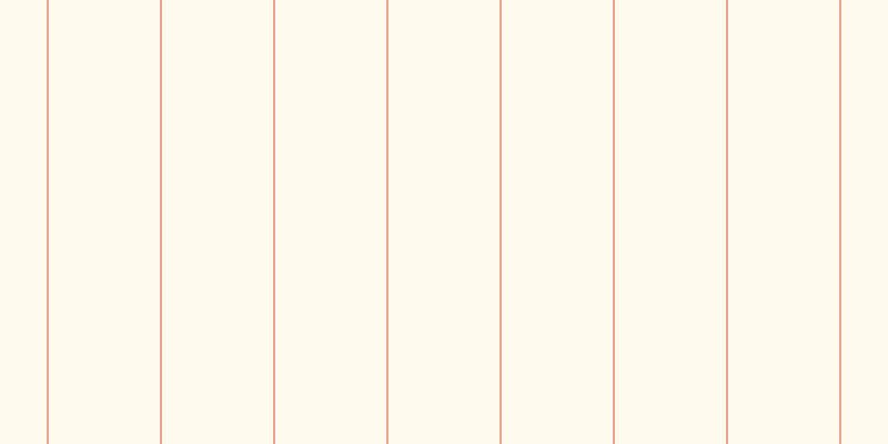 #fffaee, #eba393 vertical lines, two pixels wide, one hundred pixels apart