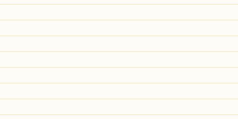 Floral white (50%), #fcd393 horizontal lines, one pixels wide, fifty-two pixels apart