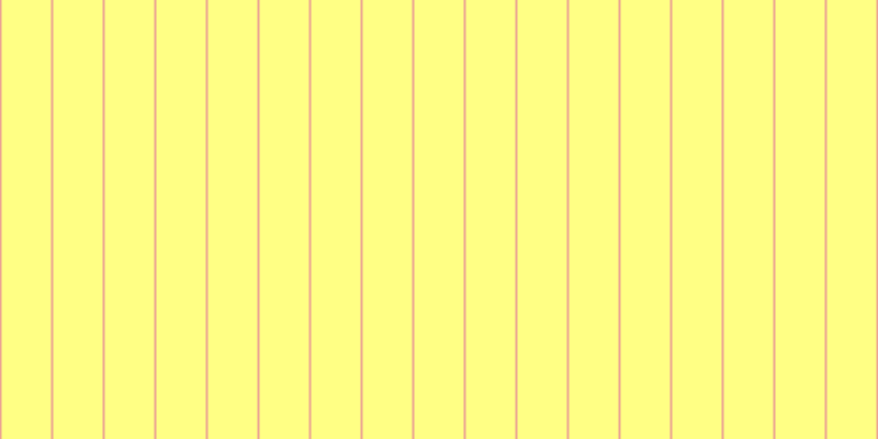 #ffff5c (75%), #eba393 vertical lines, two pixels wide, forty-five pixels apart