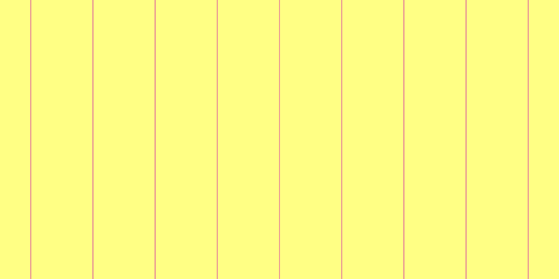 #ffff5c (75%), #eba393 vertical lines, two pixels wide, eighty-seven pixels apart